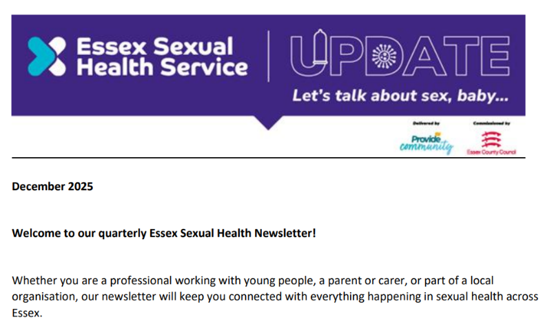Welcome to our quarterly Essex Sexual Health Newsletter!